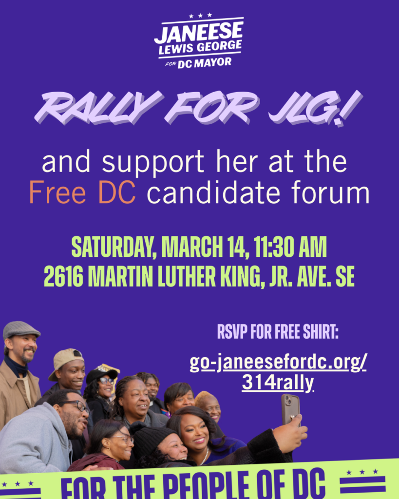 Rally for JLG graphic